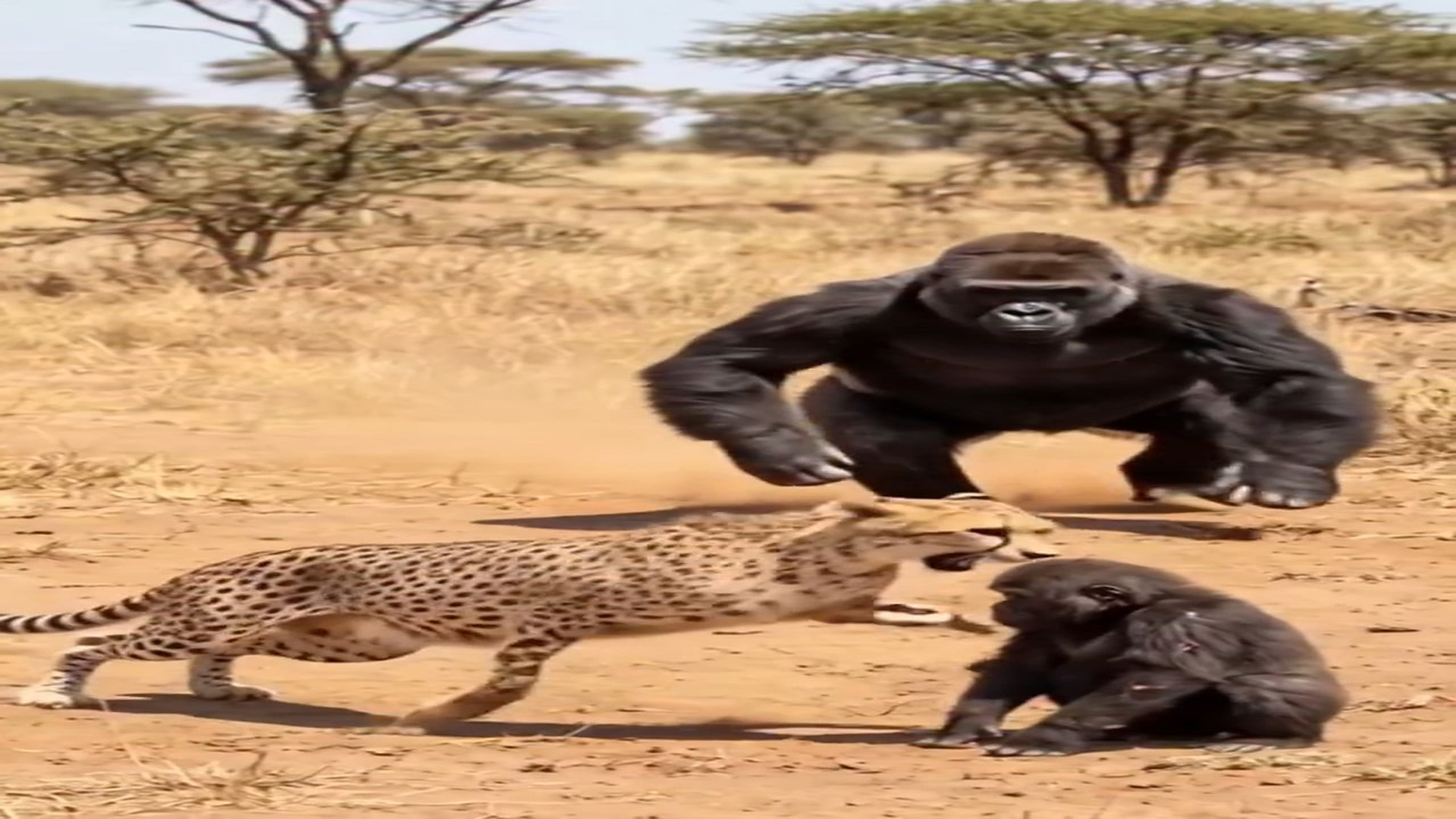 Full Video : H0407034_Cheetahs may be known as swift hunters, but nothing can overcome a mothe